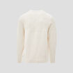 Pull manches longues torsades ecru homme