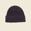 Bonnet avec sequins noir femme