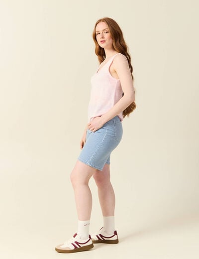 Débardeur sans manches rose clair femme
