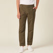 Pantalon chino taupe homme