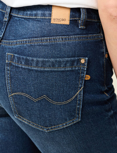Jeans large éco-responsable denim brut femme
