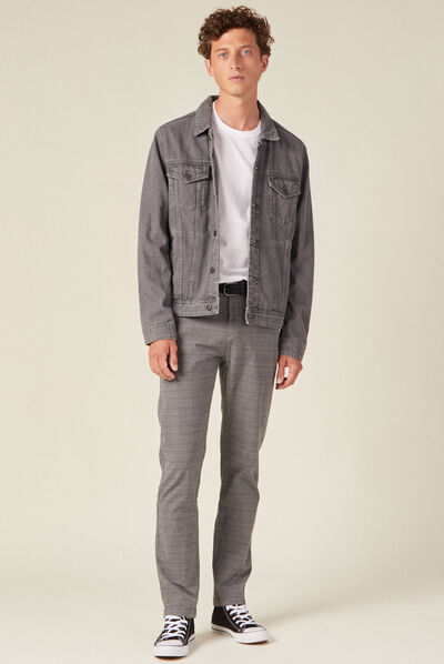 Pantalon chino straight ecru homme