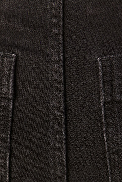 Jeans flare taille haute denim noir femme