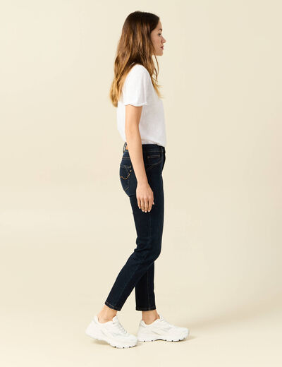 Jeans Vanessa - slim taille basse 7/8ème denim brut femme