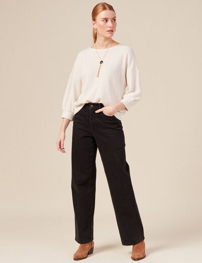 T-shirt éco-responsable ecru femme