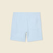 Short droit avec cordon bleu ciel homme
