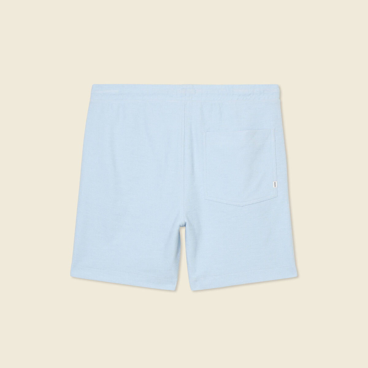 Short droit avec cordon bleu ciel homme