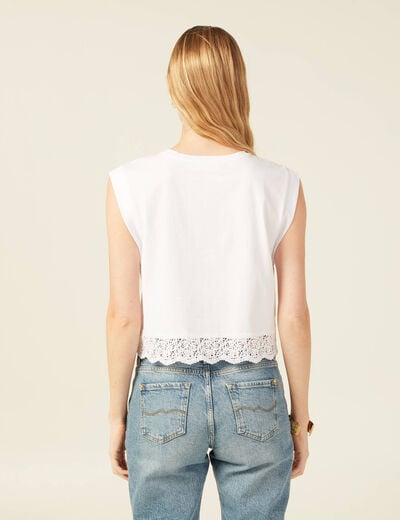 T-shirt éco-responsable blanc femme