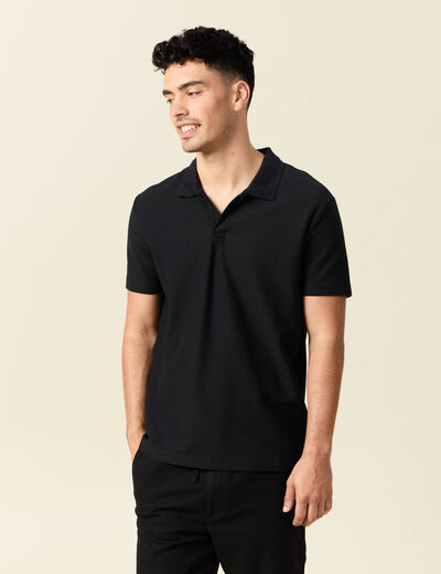 Polo manches courtes noir homme