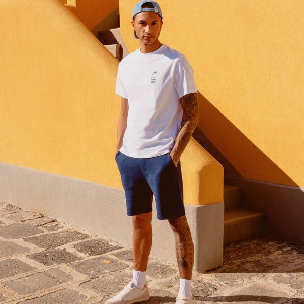 T-shirt manches courtes blanc homme
