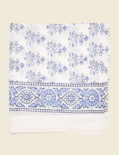 Foulard bleu femme