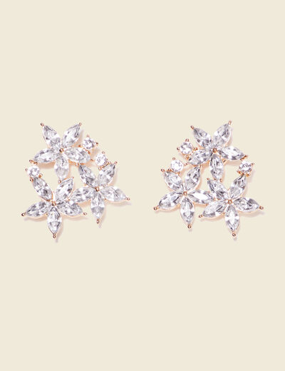 Boucles d'oreilles clous couleur or femme