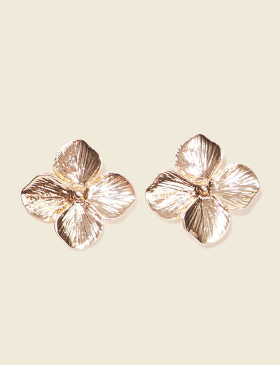 Boucles d'oreilles clous couleur or femme