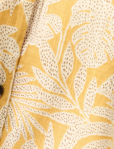 Chemise éco-responsable jaune femme