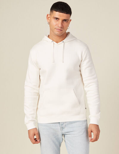 Sweat manches longues ecru homme