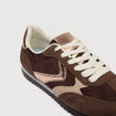 Basket marron fonc&eacute; femme
