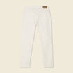 Jeans straight taille tapered denim blanc homme
