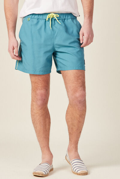Short de bain bleu pétrole homme