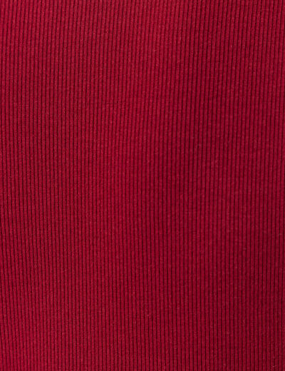 Robe longue droite boutons rouge femme