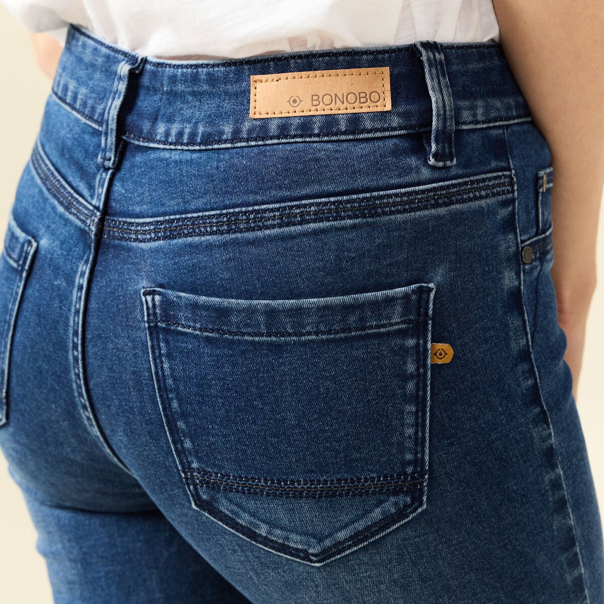 Jeans skinny 7/8&egrave;me denim stone femme