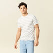 T-shirt manches courtes ecru homme