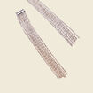 Boucles d'oreilles pendantes couleur argent femme