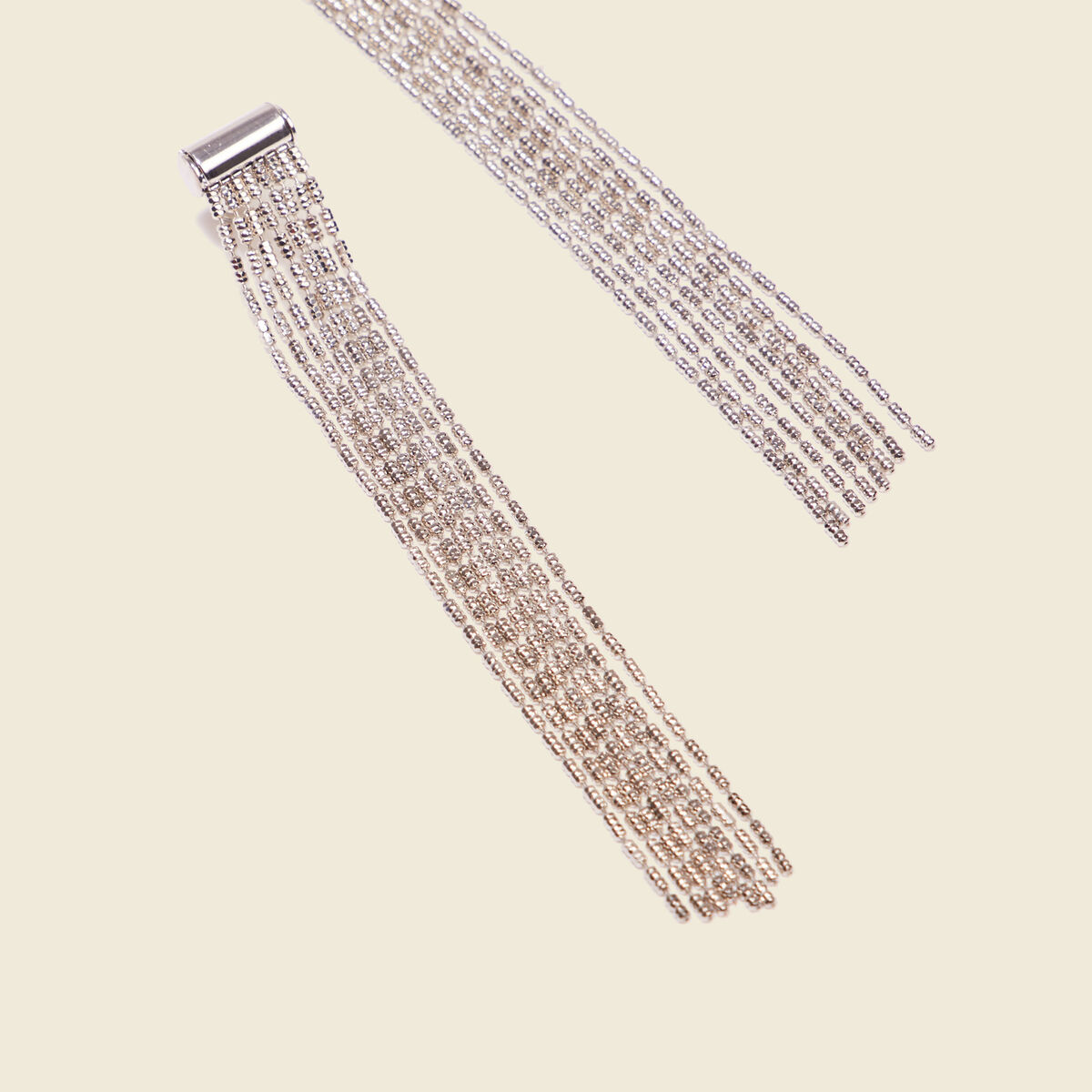 Boucles d'oreilles pendantes couleur argent femme