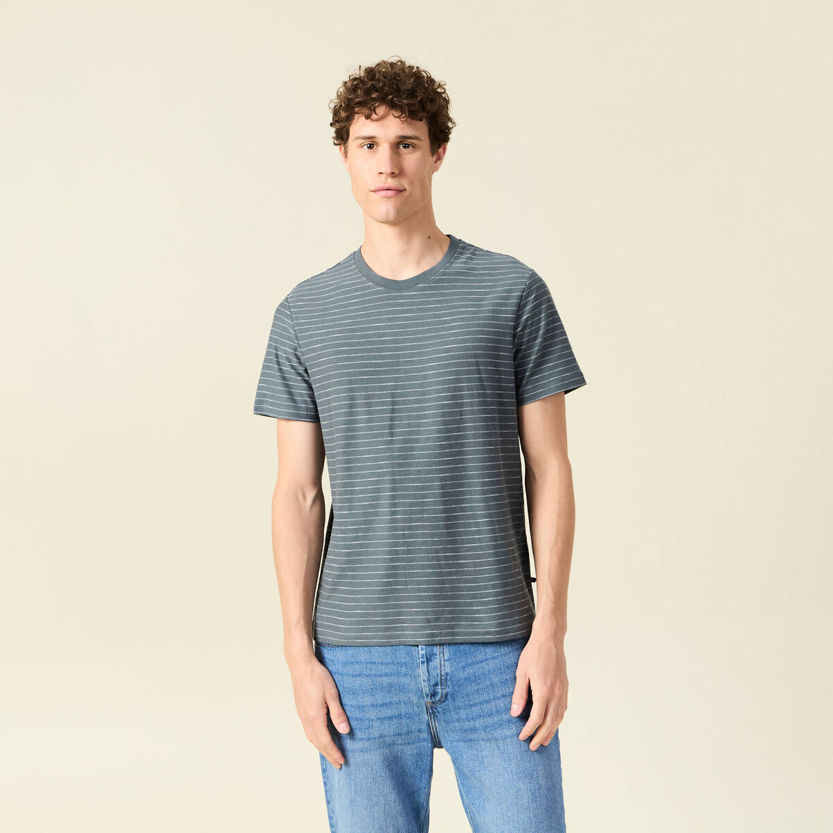 T-shirt éco-responsable vert foncé homme