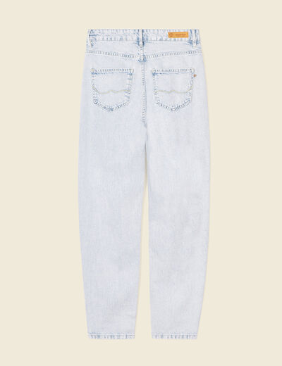 Jeans slouchy denim snow bleu femme