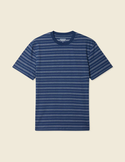 T-shirt manches courtes bleu marine homme