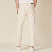 Jeans slim 5 poches denim blanc homme