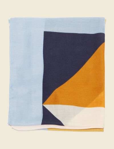 Foulard bleu marine femme