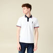 Polo manches courtes blanc homme