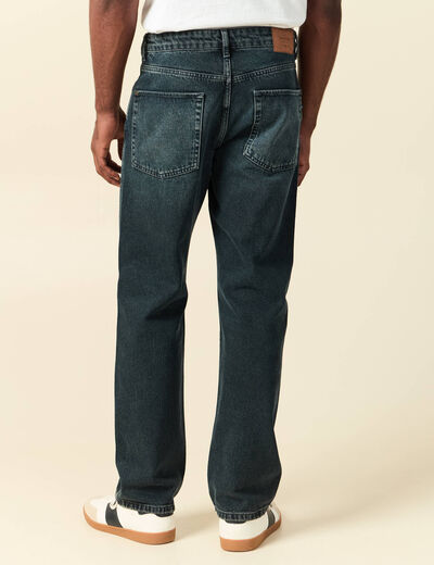 Jeans regular longueur 32 en coton bleu homme