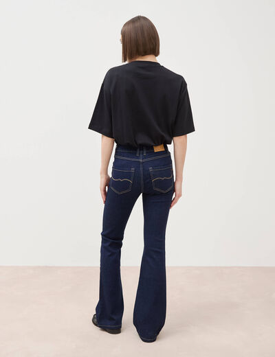Jeans bootcut denim brut rinse femme