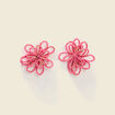 Boucles d'oreilles rose femme