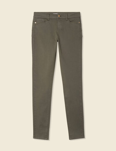 Pantalon Audrey - skinny push up vert kaki femme