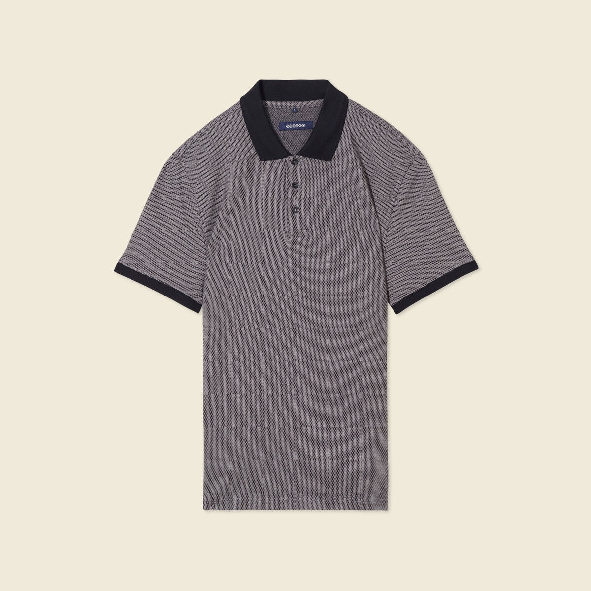 Polo manches courtes gris foncé homme