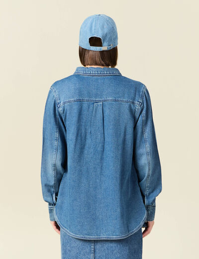 Surchemise en jean denim used femme