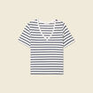 T-shirt manches courtes ecru femme