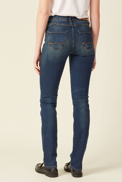 Jeans Demi - regular taille haute denim stone femme