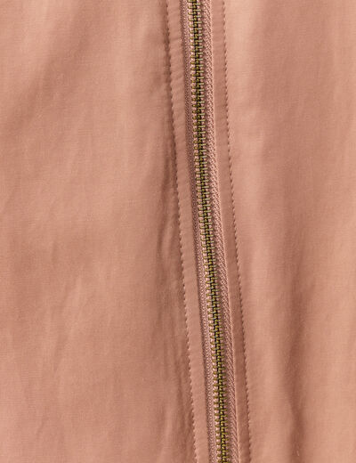 Parka réversible marron clair femme
