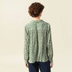Blouse manches longues vert kaki femme