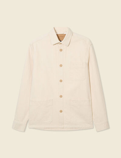 Surchemise oversize ecru homme