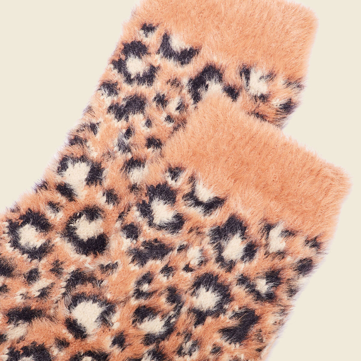 Chaussettes d'intérieur marron cognac femme