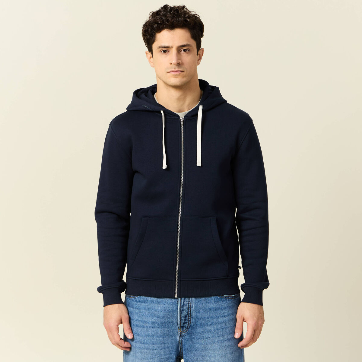 Sweat éco-responsable bleu marine homme