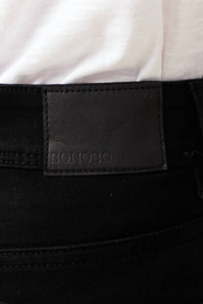 Jeans bootcut denim noir femme
