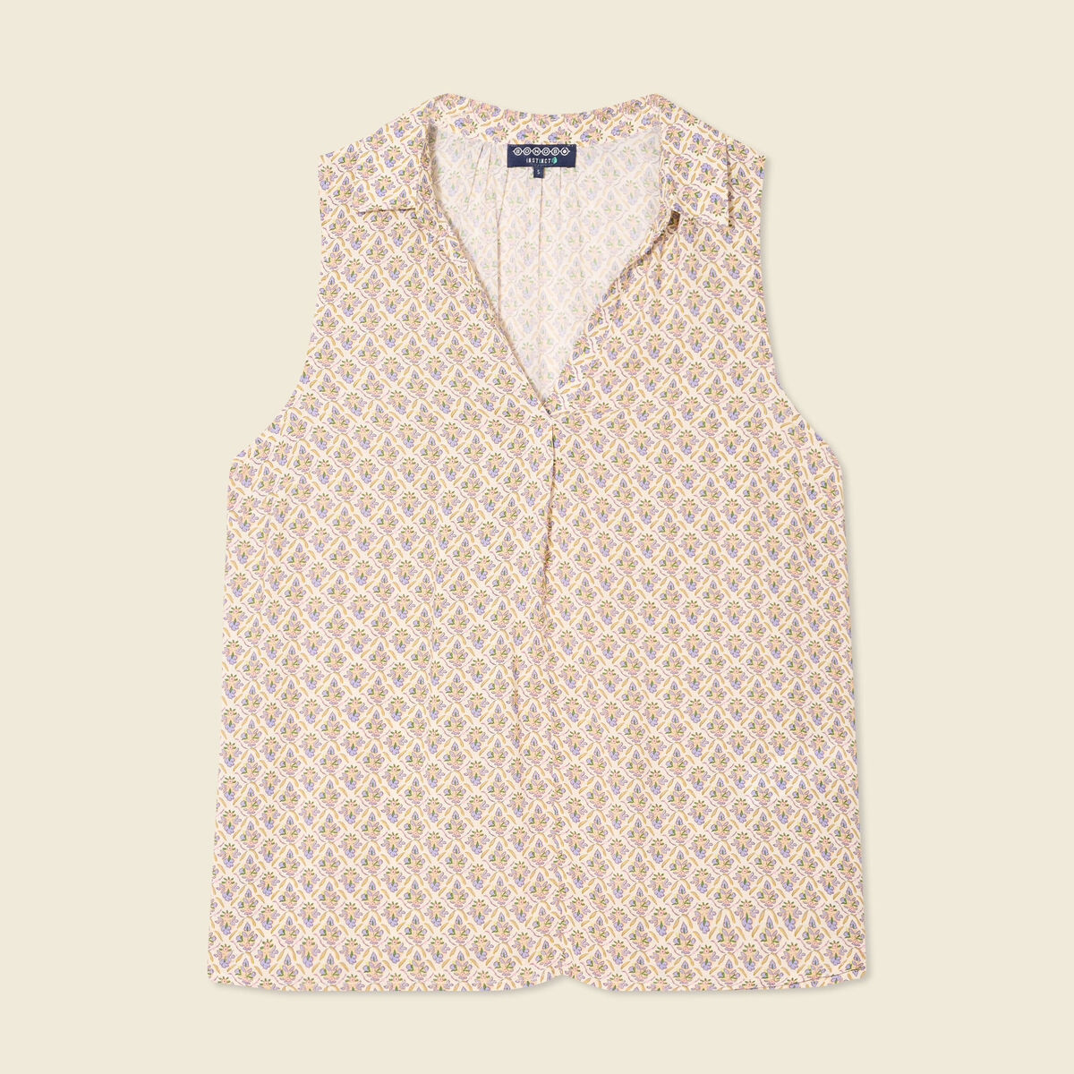 Blouse sans manches blanc femme