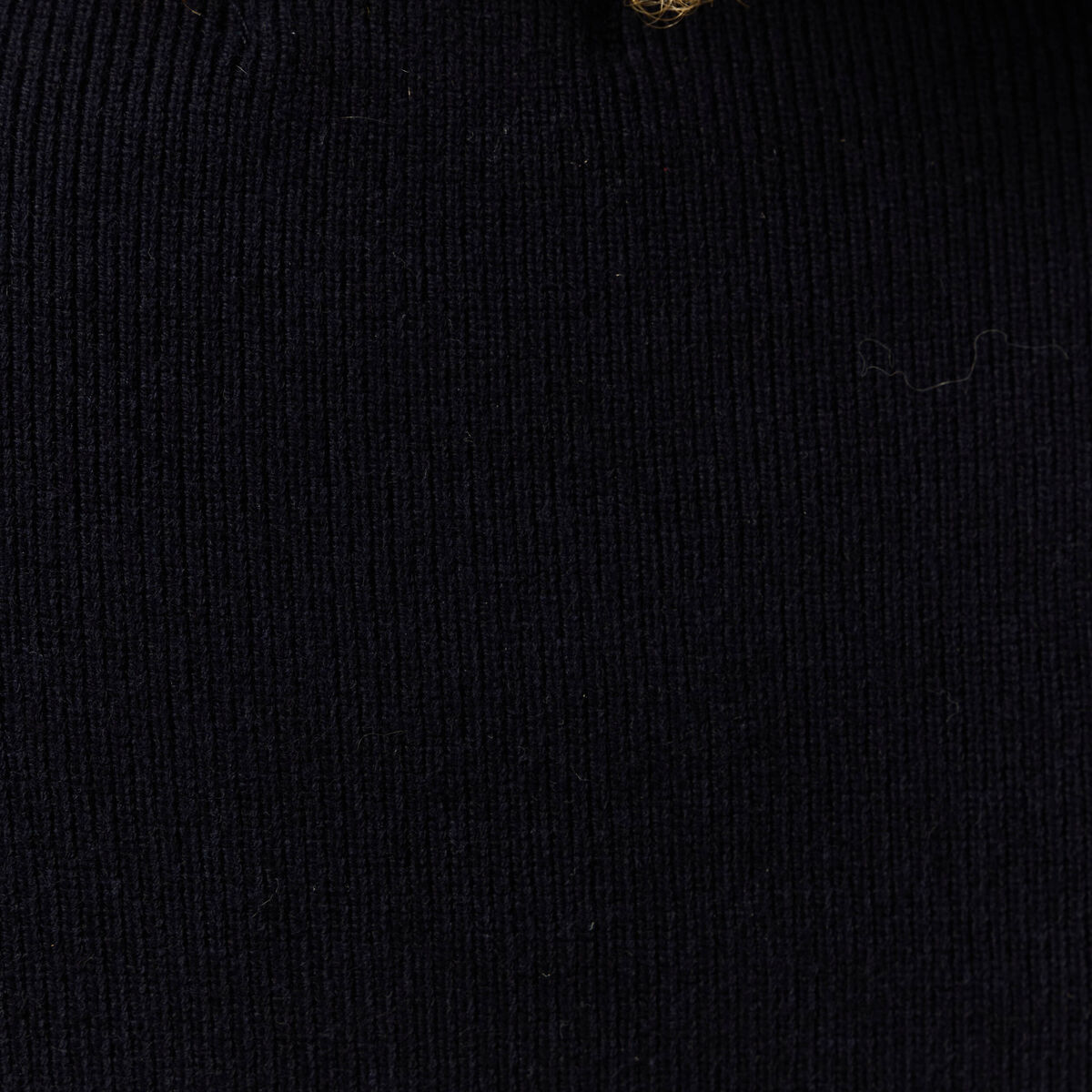 Pull sans manches col en V bleu marine femme