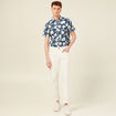 Chemise manches courtes bleu homme